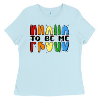Baby Blue proud to be me Ladies Tee - MaliasSmallBusiness