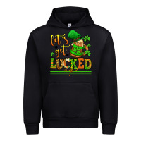 Black lets get lucked up st patricks Urban Hoodie - LillyAllenDesigns