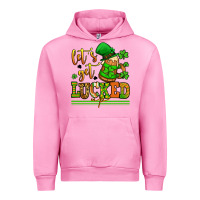 Fuchsia Pink lets get lucked up st patricks Urban Hoodie - LillyAllenDesigns