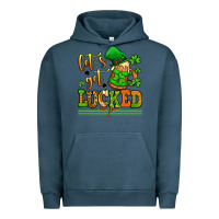 Pigment Midnight Navy lets get lucked up st patricks Urban Hoodie - LillyAllenDesigns