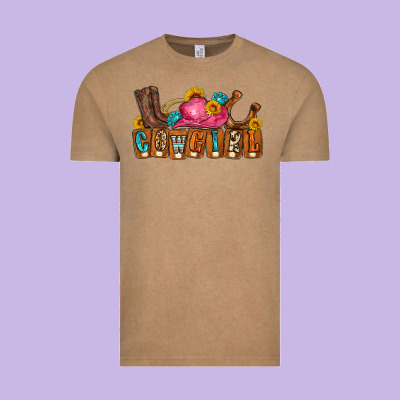 Cowgirl Vintage Tee Designed By Lillyallendesigns