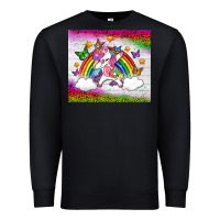 Black LGBTQ Dabbbing Unicorn And Rainbow Tumbler Premium Sweatshirt - BundleAndBundleShop