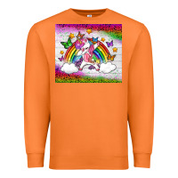 Carrot LGBTQ Dabbbing Unicorn And Rainbow Tumbler Premium Sweatshirt - BundleAndBundleShop
