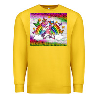 Lemon LGBTQ Dabbbing Unicorn And Rainbow Tumbler Premium Sweatshirt - BundleAndBundleShop