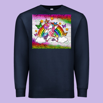 Lgbtq Dabbbing Unicorn And Rainbow Tumbler Premium Sweatshirt Designed By Bundleandbundleshop