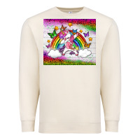 Sandshell LGBTQ Dabbbing Unicorn And Rainbow Tumbler Premium Sweatshirt - BundleAndBundleShop