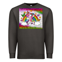 Smoke LGBTQ Dabbbing Unicorn And Rainbow Tumbler Premium Sweatshirt - BundleAndBundleShop