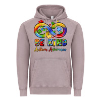 Vintage Zinc be kind autism awareness infinity symbol Vintage Hoodie - LillyAllenDesigns