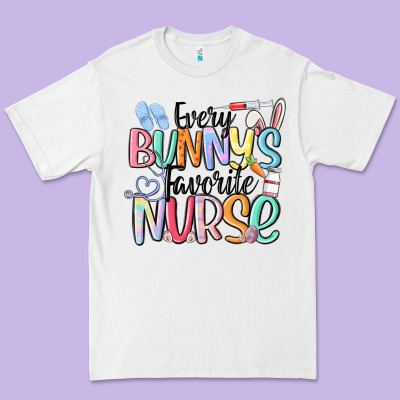 Every Bunny's Favorite Nurse Premium Tee Designed By Maliassmallbusiness