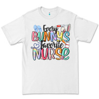 White every bunny's favorite nurse Premium Tee - MaliasSmallBusiness