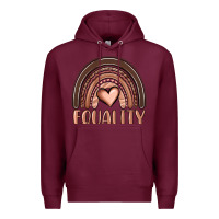 Burgundy equality melanin rainbow Premium Hoodie - OliviaCreatesArt