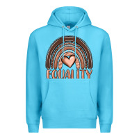Ocean Blue equality melanin rainbow Premium Hoodie - OliviaCreatesArt