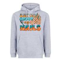 Heather Grey ask me about my nails bbs Heavyweight Hoodie - BundleAndBundleShop
