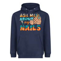 Navy ask me about my nails bbs Heavyweight Hoodie - BundleAndBundleShop