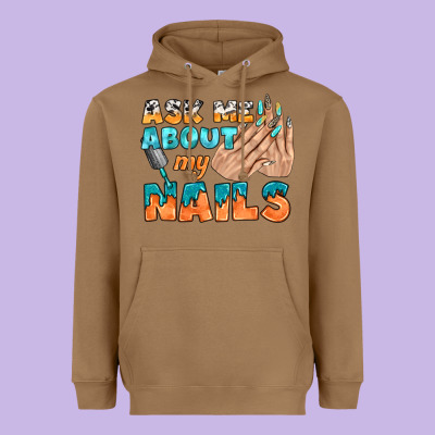 Ask Me About My Nails Bbs Heavyweight Hoodie Designed By Bundleandbundleshop