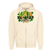 Sandshell Lucky Teacher Squad St. Patrick's Day Zipper Hoodie - CowGirlArtShop