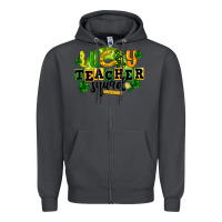Smoke Lucky Teacher Squad St. Patrick's Day Zipper Hoodie - CowGirlArtShop