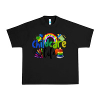 Black Childcare Life Urban Heavy Tee - LillyAllenDesigns