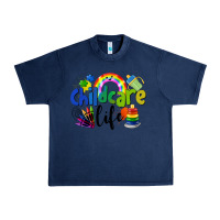 Navy Childcare Life Urban Heavy Tee - LillyAllenDesigns