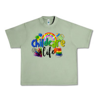 Oil Green Childcare Life Urban Heavy Tee - LillyAllenDesigns