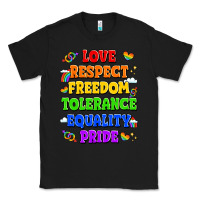 Black love respect freedom tolerance equality pride Classic Tee - LillyAllenDesigns