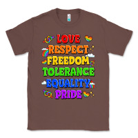 Chestnut love respect freedom tolerance equality pride Classic Tee - LillyAllenDesigns
