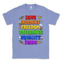 Colony Blue love respect freedom tolerance equality pride Classic Tee - LillyAllenDesigns