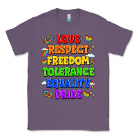 Lavender love respect freedom tolerance equality pride Classic Tee - LillyAllenDesigns