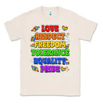 Natural love respect freedom tolerance equality pride Classic Tee - LillyAllenDesigns