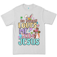 Dove Grey no bunny loves me like jesus Premium Tee - MaliasSmallBusiness