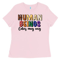 Bubblegum Pink human beings colors may vary Ladies Tee - MaliasSmallBusiness