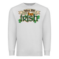 Dove Grey wee bit irish st patrick's day Premium Sweatshirt - FaDigitalArtStudio