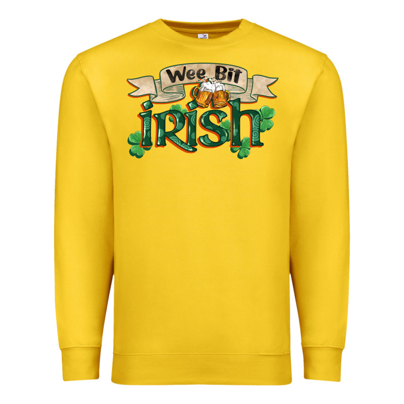 Wee Bit Irish St Patrick's Day Premium Sweatshirt by FaDigitalArtStudio | Teevron