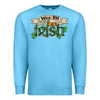 Ocean Blue wee bit irish st patrick's day Premium Sweatshirt - FaDigitalArtStudio