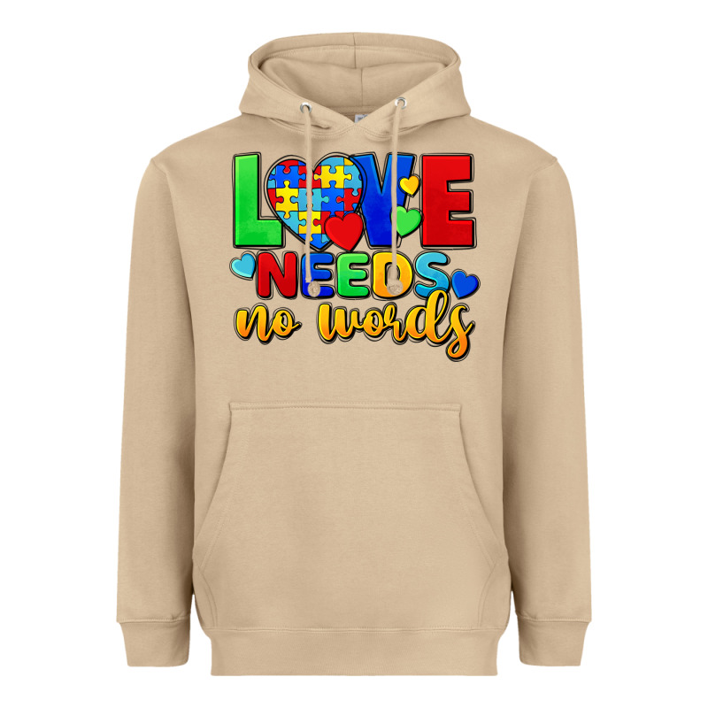 Love Needs No Words Heavyweight Hoodie by FaDigitalArtStudio | Teevron
