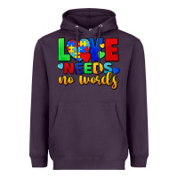 Plum love needs no words Heavyweight Hoodie - FaDigitalArtStudio