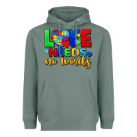 Sage love needs no words Heavyweight Hoodie - FaDigitalArtStudio