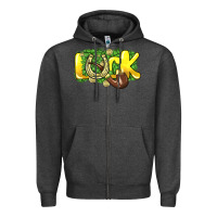 Charcoal Heather Love St. Patrick's Day Zipper Hoodie - HowdyJamesFarm