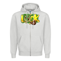 Dove Grey Love St. Patrick's Day Zipper Hoodie - HowdyJamesFarm