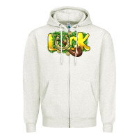 Oatmeal Heather Love St. Patrick's Day Zipper Hoodie - HowdyJamesFarm