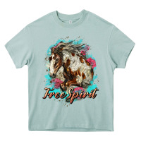 Arona free spirit mustang horse Heavy Core Tee - LillyAllenDesigns