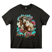 Asphalt free spirit mustang horse Heavy Core Tee - LillyAllenDesigns