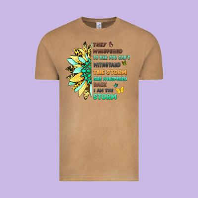 Inspirational Flower And Quote Design Vintage Tee Designed By Lillyallendesigns