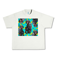 Pistachio Chimpanzee And Banana Urban Heavy Tee - LillyAllenDesigns