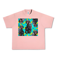 Salmon Chimpanzee And Banana Urban Heavy Tee - LillyAllenDesigns