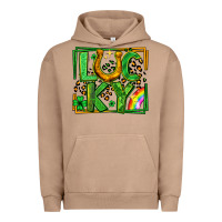Pigment Burro lucky horseshoe st patricks day leopard frame Urban Hoodie - LillyAllenDesigns