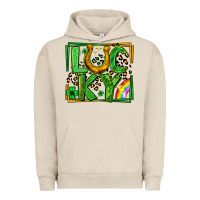 Pigment French Oak lucky horseshoe st patricks day leopard frame Urban Hoodie - LillyAllenDesigns