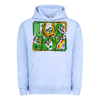 Pigment Grape Ice lucky horseshoe st patricks day leopard frame Urban Hoodie - LillyAllenDesigns