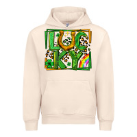 Lucky Horseshoe St Patricks Day Leopard Frame Urban Hoodie | Teevron