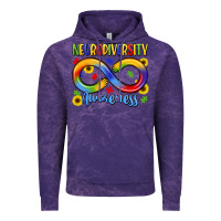 Cloud Purple neurodiversity awareness Vintage Hoodie - LillyAllenDesigns
